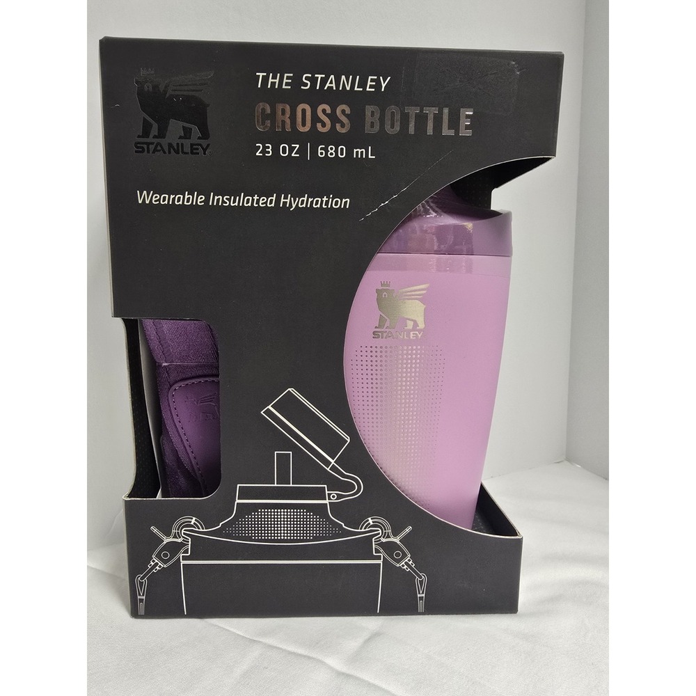Stanley Cross Bottle 23 oz Travel Bottle w/ Strap Lilac NEW
